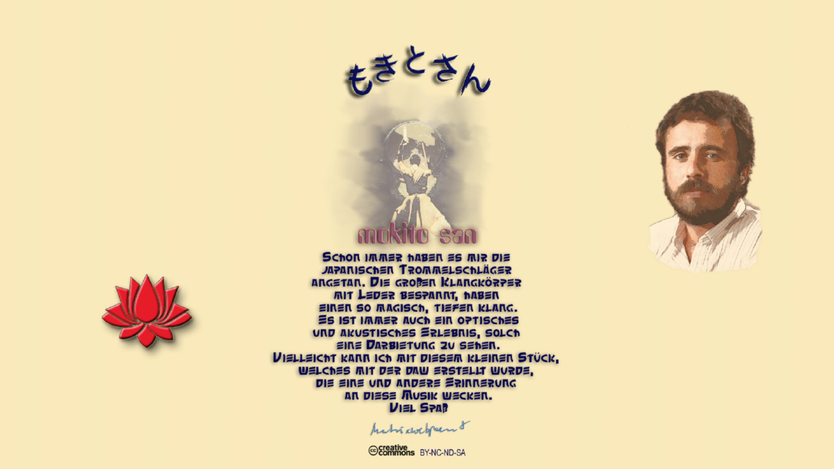         E-Musik. Trommel Japan - mokito san