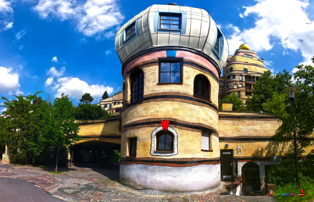 PANORAMA ZWIEBELTURM  WALDSPIRALE  DARMSTADT WESTSEITE